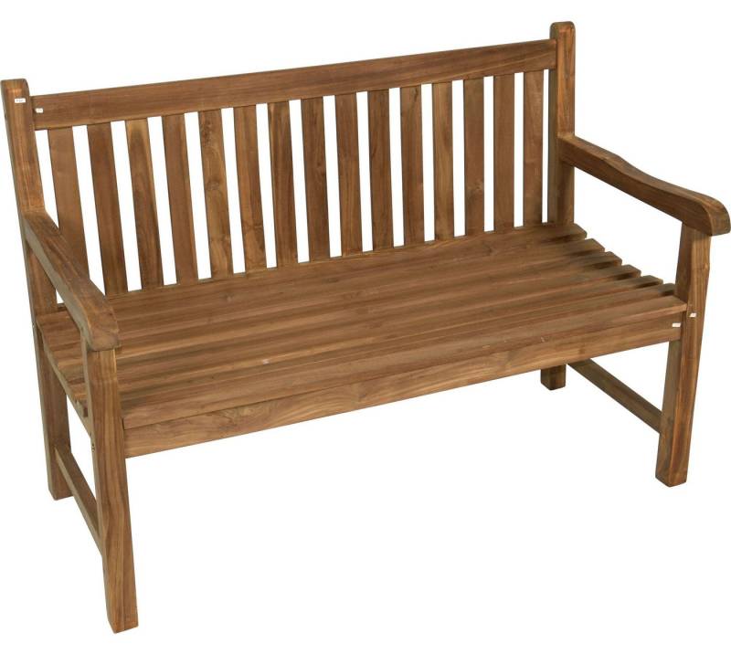 Lesli Living Gartenbank Lesli Living Teak Landhausbank "Cardiff" 130 cm von Lesli Living