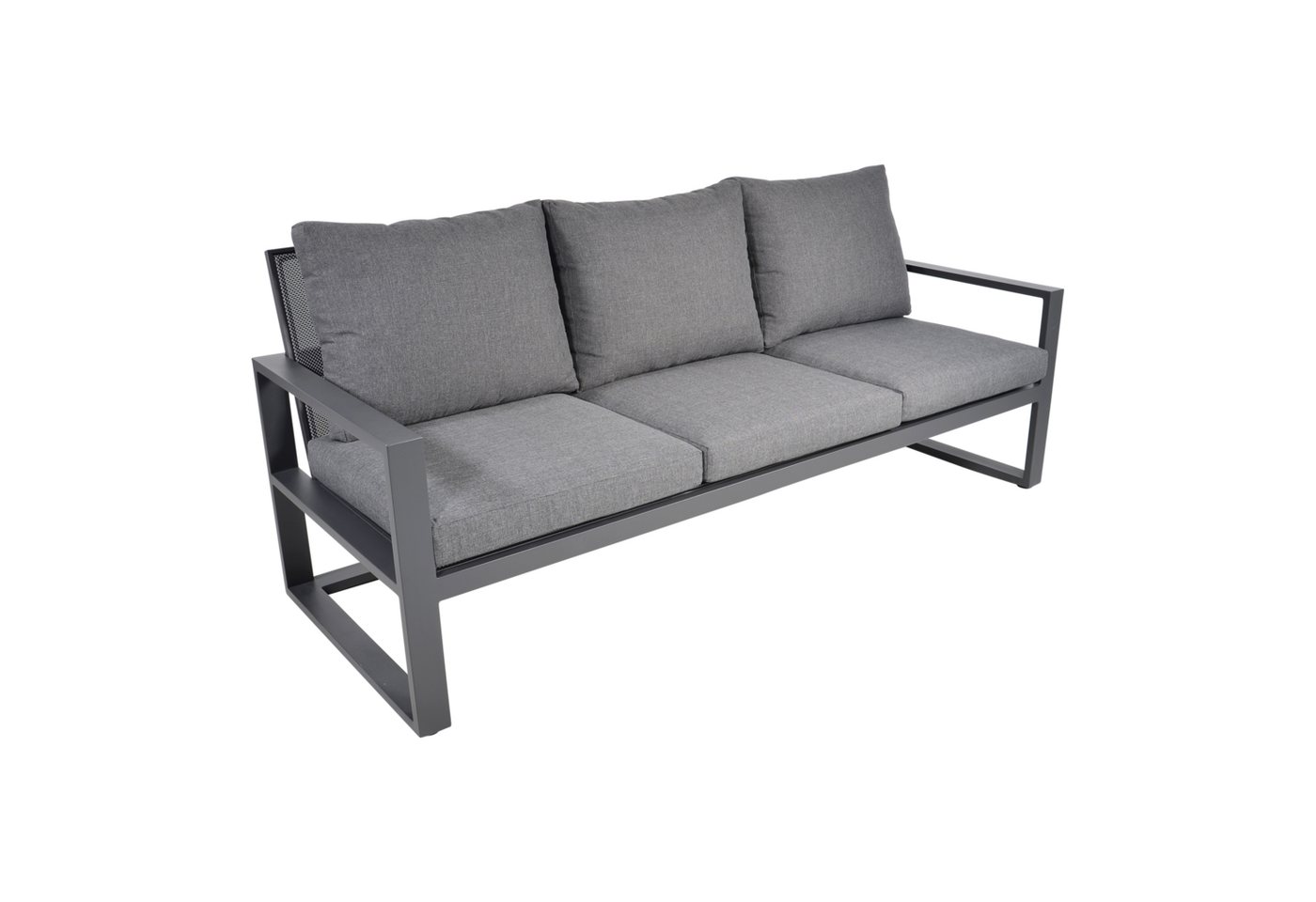 Lesli Living Gartenbank Loungebank Gartenbank Pina Colada anthrazit 209x80x86cm von Lesli Living