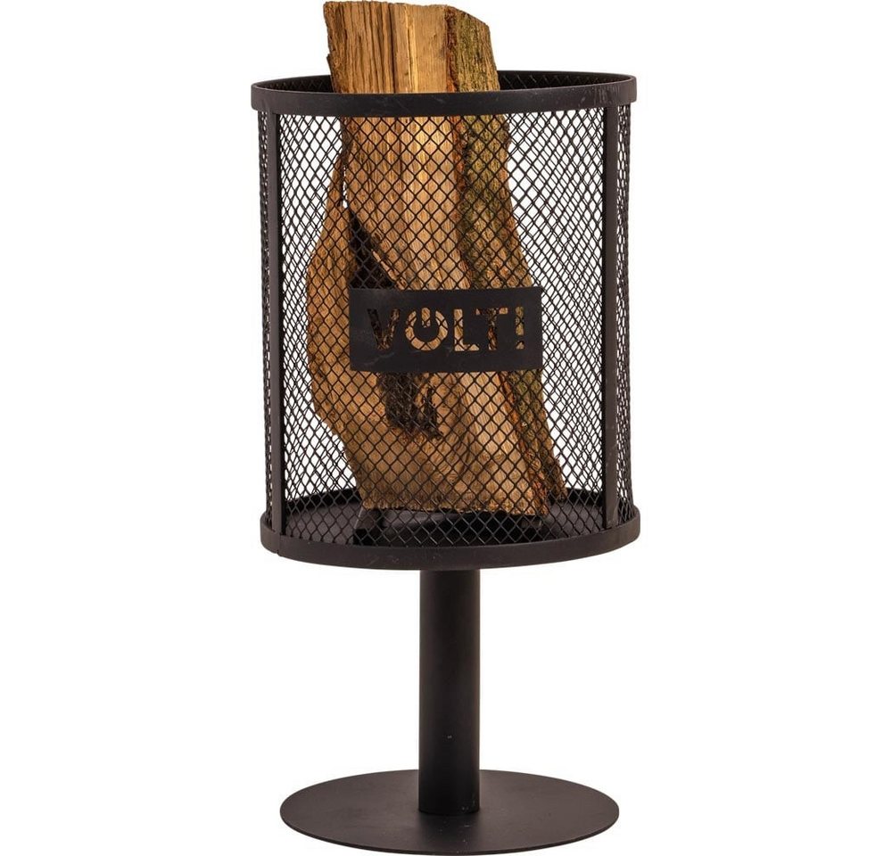 Lesli Living Gartenfackel Schwedenfackelhalter FLAME – Fackelständer mit Fuß, schwarz von Lesli Living