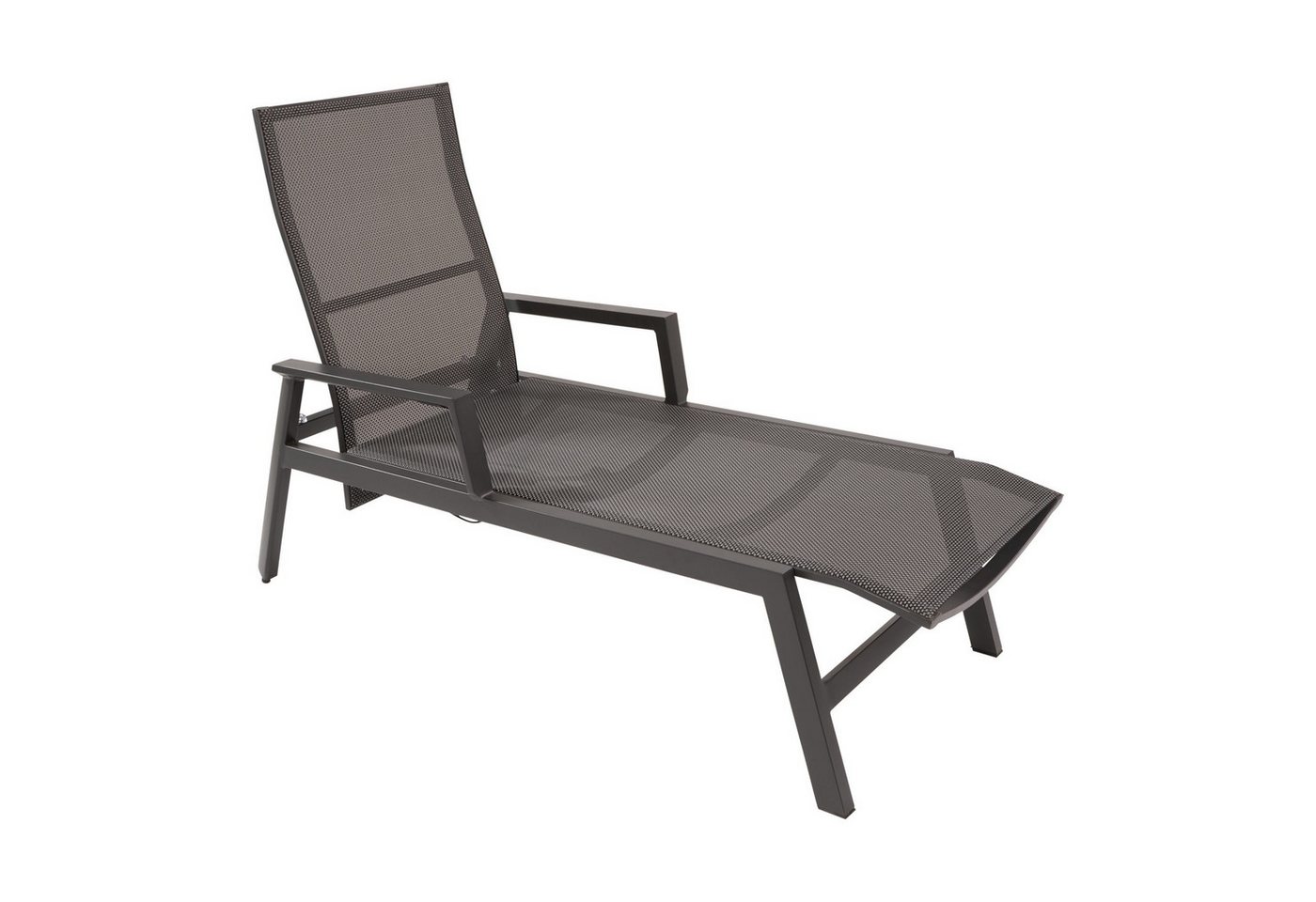 Lesli Living Gartenliege Ohio, 1-teilig, Rollliege, Aluminium charcoal, Textilgewebe schwarz/grau Lesli Living Gartenliege Ohio, 1-teilig, Rollliege, Aluminium charcoal, Textilgewebe schwarz/grau von Lesli Living