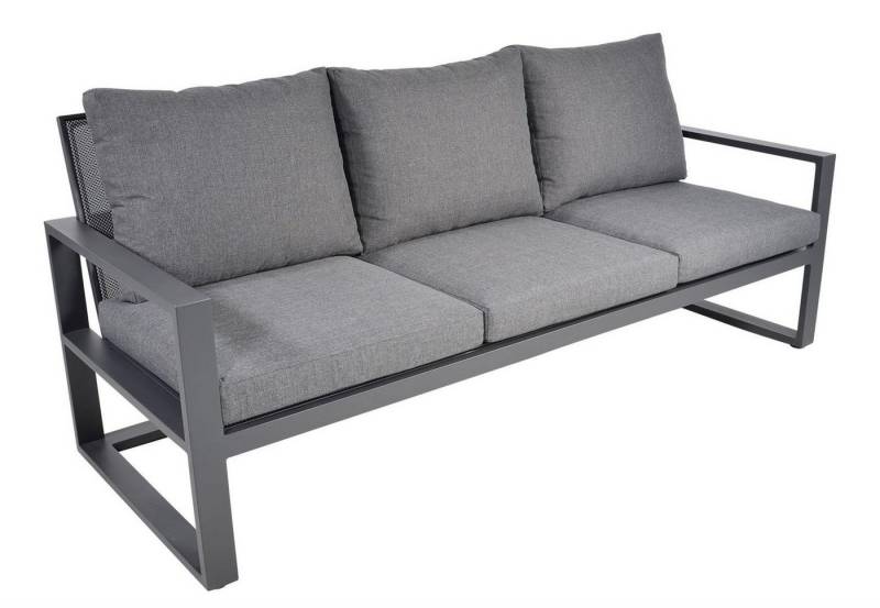 Lesli Living Gartenlounge-Bank Lesli Living Loungesofa Loungebank "Pina Colada Negro" von Lesli Living