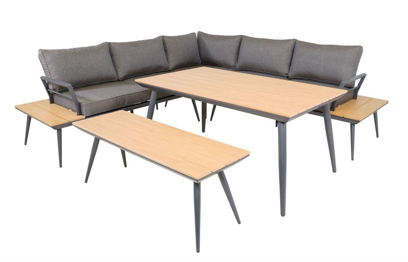 Lesli Living Gartenlounge-Set Lesli Living Eck-Dining-Set Arezzo 240x240cm von Lesli Living