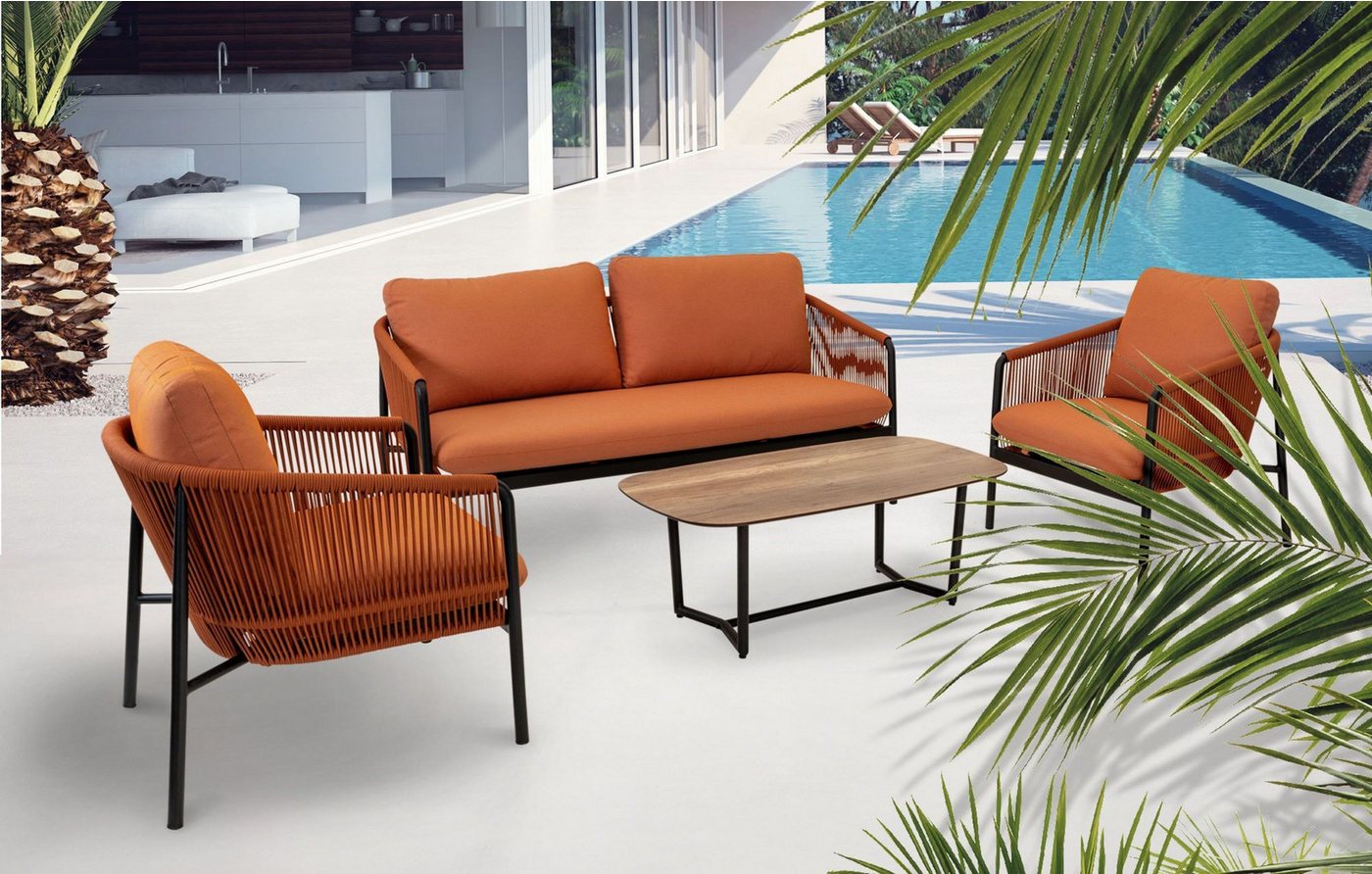 Lesli Living Gartenlounge-Set Lesli Living Lounge-Set "Osaka Terra" orange/terracotta Lesli Living Gartenlounge-Set Lesli Living Lounge-Set "Osaka Terra" orange/terracotta von Lesli Living