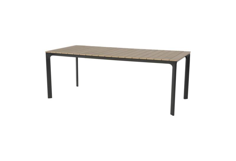 Lesli Living Gartentisch Gartentisch Esstisch Kaffeetisch AREZZO Teak-Look 200x90x74cm von Lesli Living