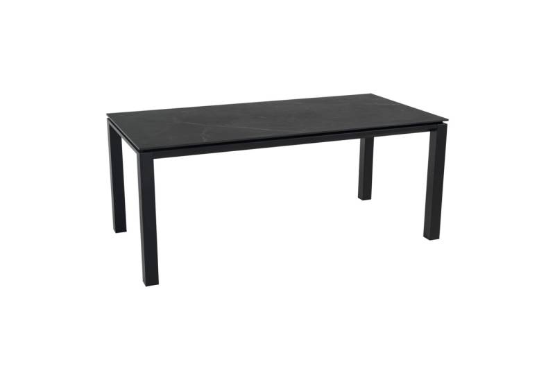 Lesli Living Gartentisch Gartentisch Tisch Monte Carlo Pardo 180 cm schwarz Marmoroptik von Lesli Living