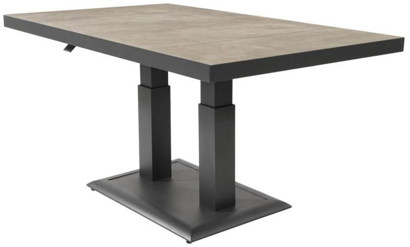 Lesli Living Gartentisch Höhenverstellbarer Gartentisch MURCIA NEGRO - 140 x 85 cm von Lesli Living