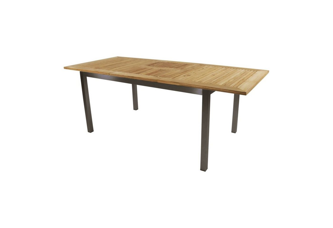 Lesli Living Gartentisch Lesli Living Ausziehtisch Marmaris" Teak mit Edelstahl 152-210x90cm" von Lesli Living