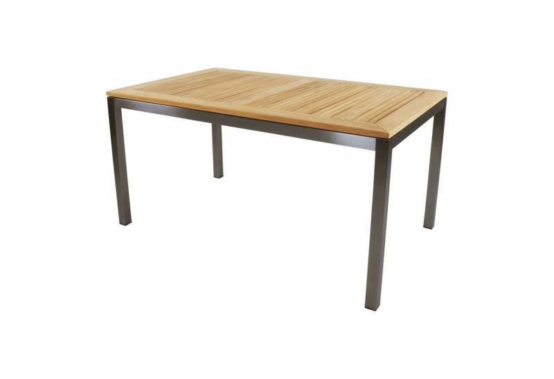 Lesli Living Gartentisch Lesli Living Diningtisch Marmaris" Teak mit Edelstahl 152x90cm" von Lesli Living