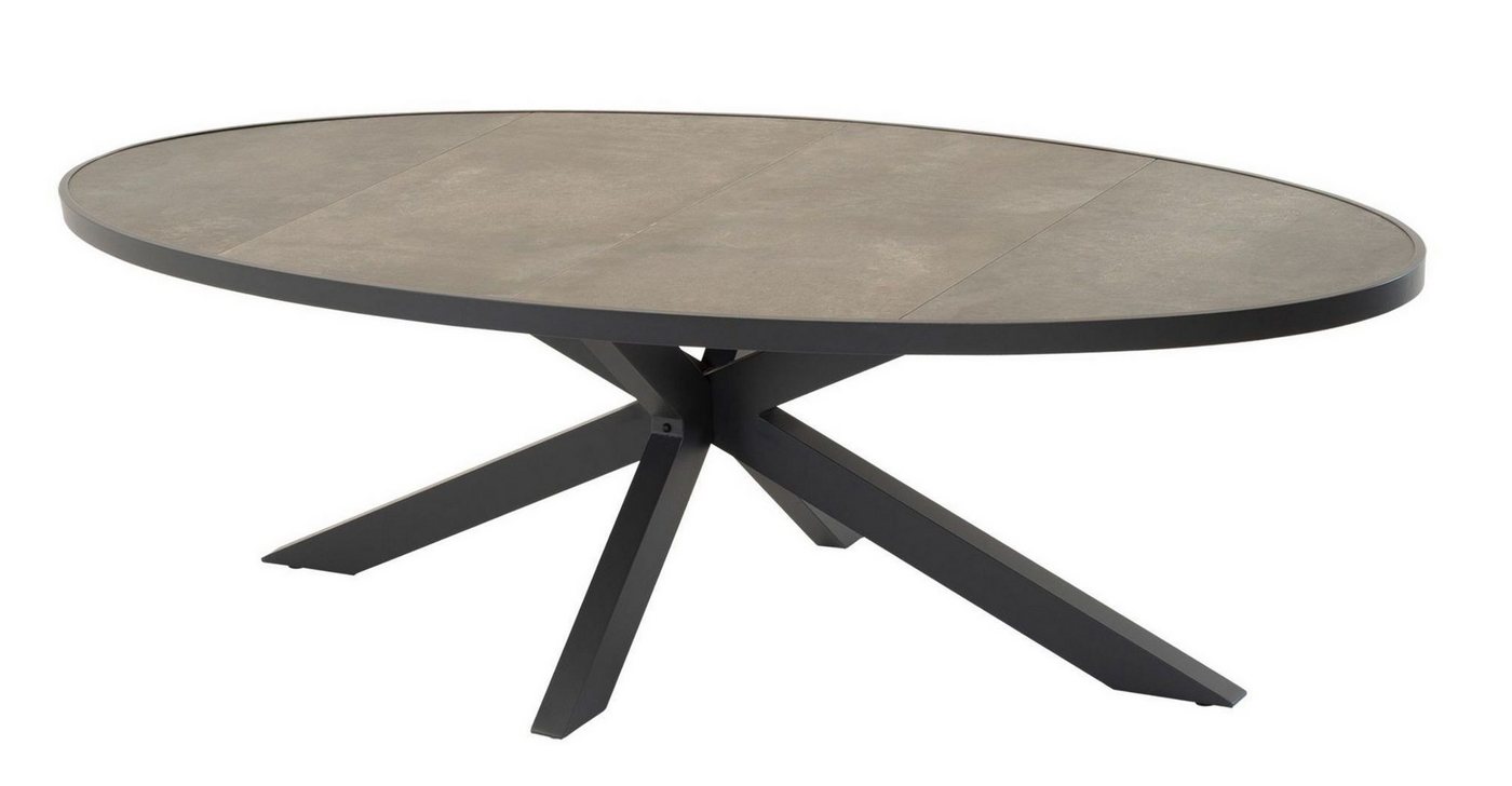 Lesli Living Gartentisch Lesli Living Diningtisch oval "Murcia Negro" 242x117 cm von Lesli Living