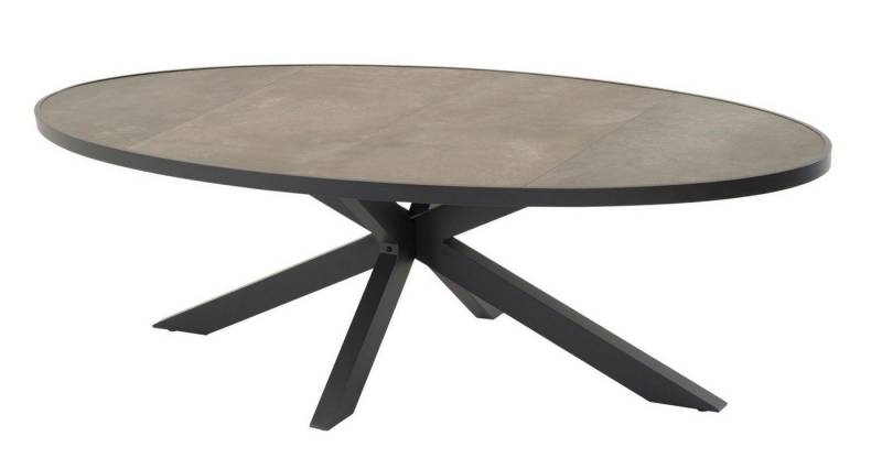 Lesli Living Gartentisch Lesli Living Diningtisch oval "Murcia Negro" 242x117 cm von Lesli Living