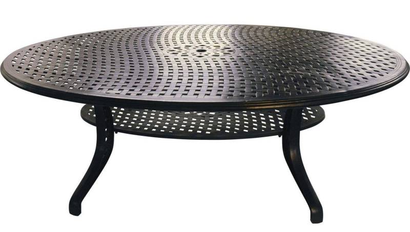 Lesli Living Gartentisch Lesli Living Tisch "King`s Cross" oval schwarz von Lesli Living