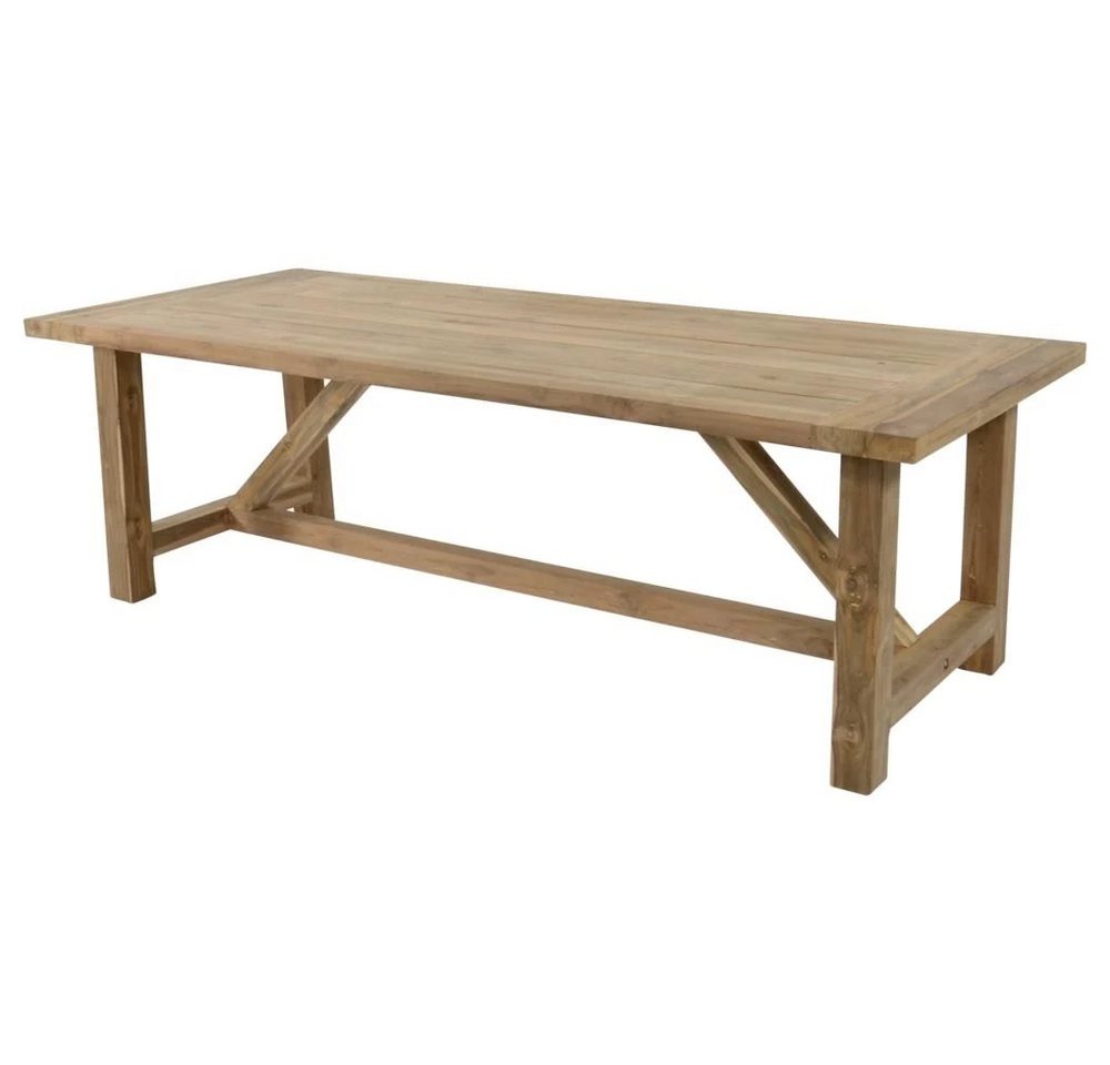Lesli Living Gartentisch Tafel Gartentisch CASTLE recycelt TEAK-Holz 240cm von Lesli Living