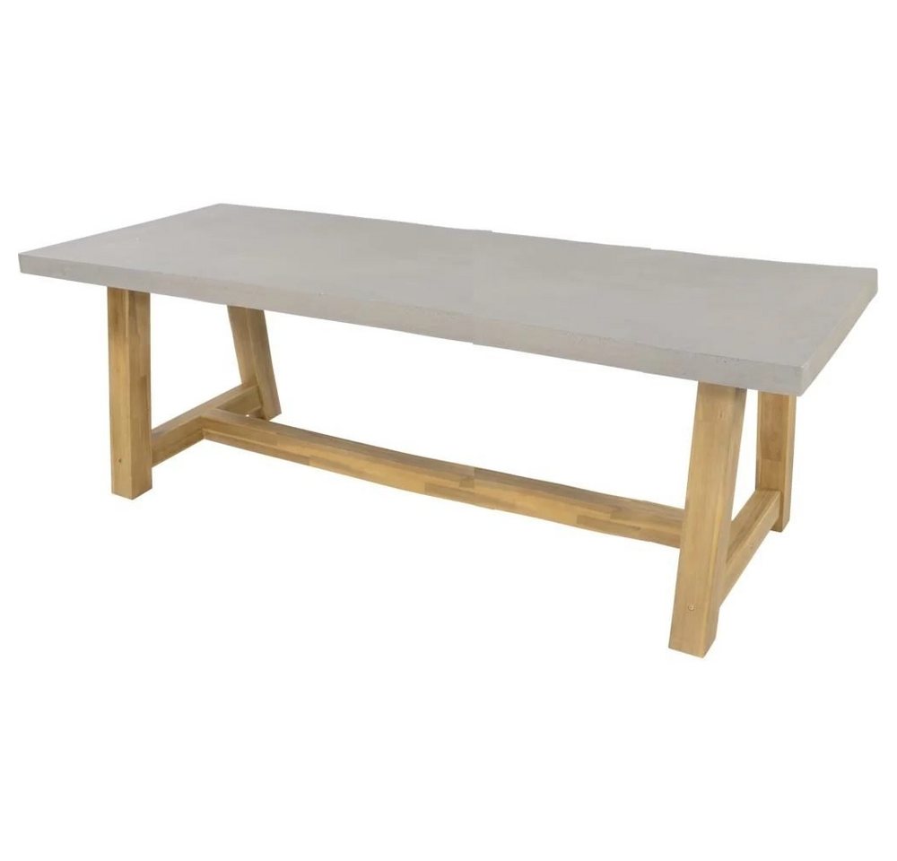 Lesli Living Gartentisch Tafel Gartentisch JUDY Betonoptik Holz Polystone 250cm von Lesli Living