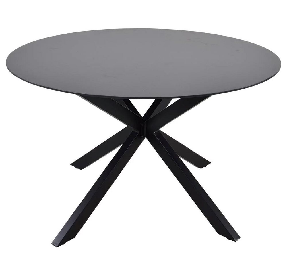 Lesli Living Gartentisch Tafel Kaffeetisch Tisch rund ø120x71 cm Aluminium Glas von Lesli Living