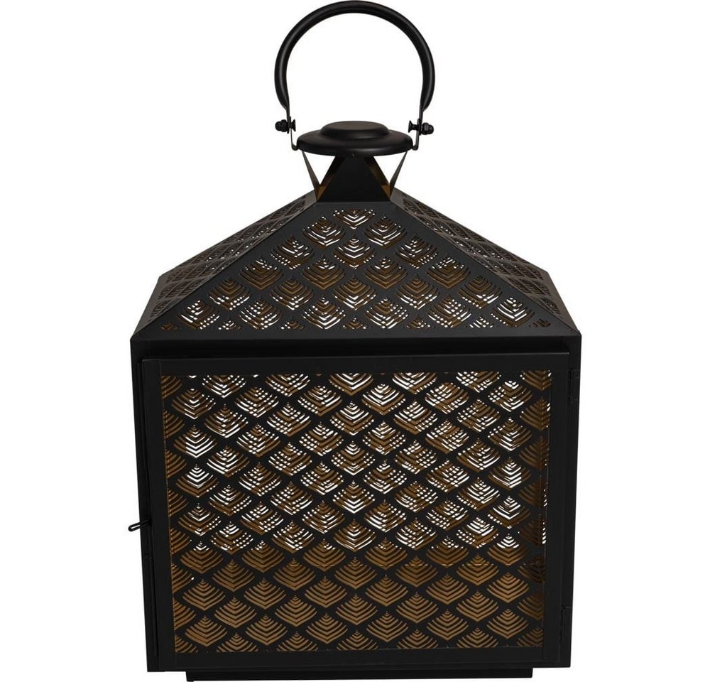 Lesli Living Kerzenlaterne Laterne KIRA klein Metall schwarz/gold 30x16x40cm (1 St) von Lesli Living