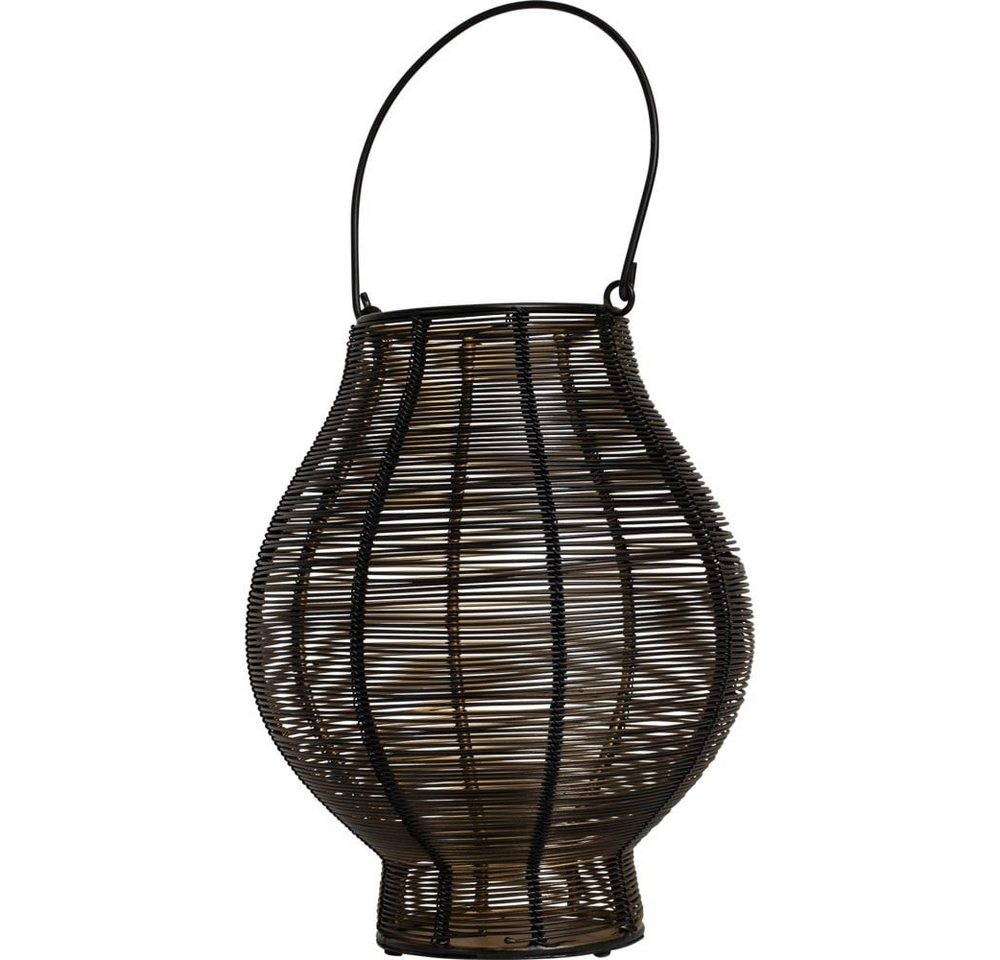 Lesli Living Kerzenlaterne Laterne LIVIA schwarz-gold Metall Ø28x34cm (1 St) von Lesli Living