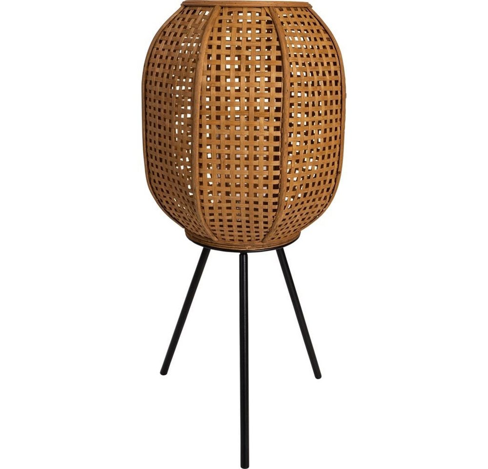 Lesli Living Kerzenlaterne Laterne MACY NATURAL – Bambus mit Ständer Ø32x66cm (1 St) von Lesli Living