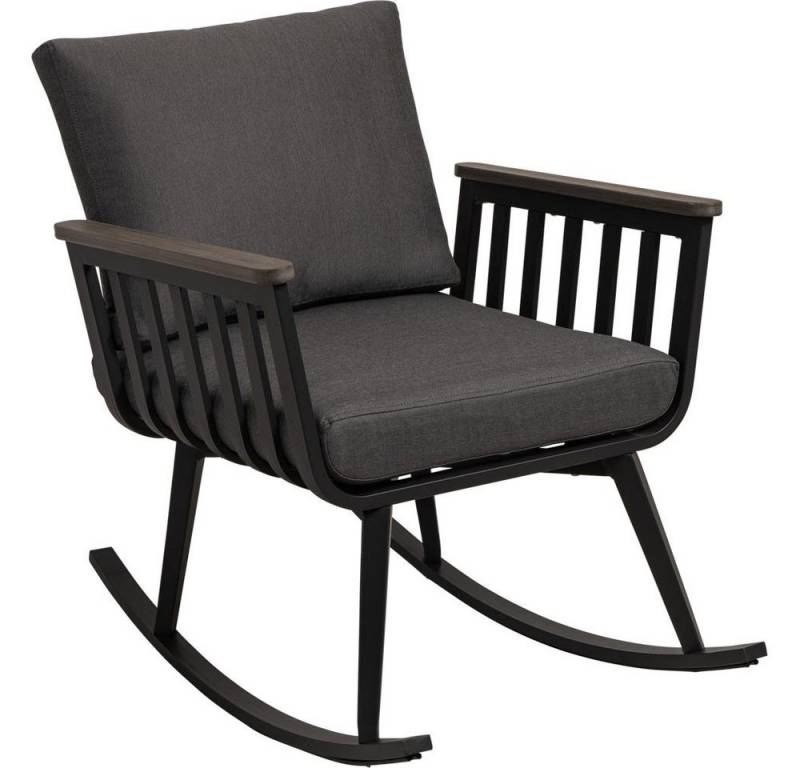 Lesli Living Schaukelstuhl Schaukelstuhl Amalfi Aluminium dunkelgrau von Lesli Living