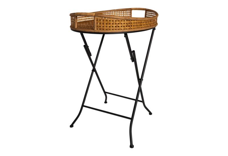 Lesli Living Tabletttisch Tabletttisch Beistelltisch naturel Bambus 69,5 cm von Lesli Living