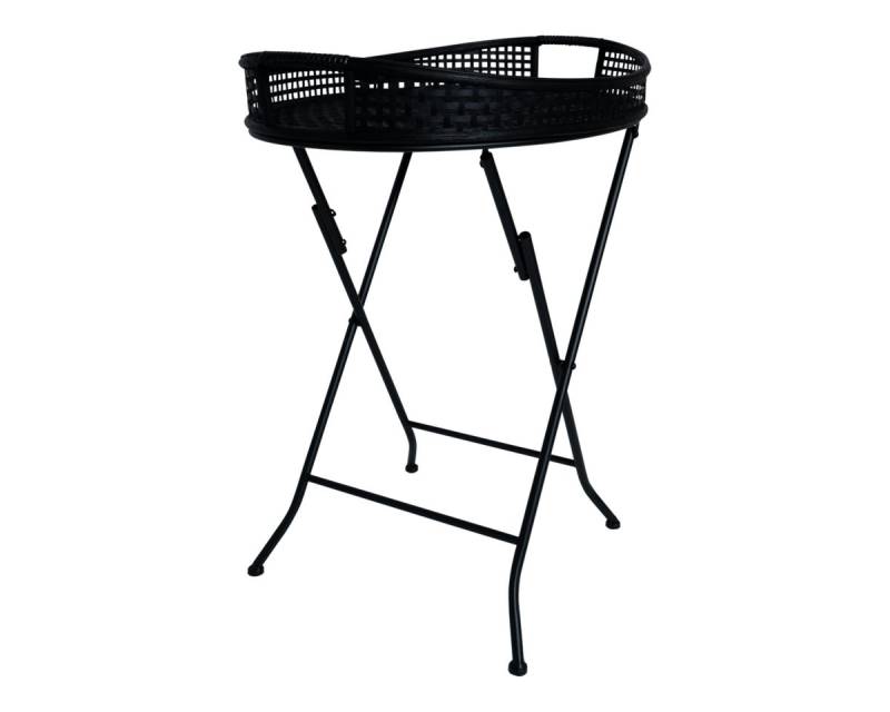 Lesli Living Tabletttisch Tabletttisch Beistelltisch schwarz Bambus 69,5 cm Lesli Living Tabletttisch Tabletttisch Beistelltisch schwarz Bambus 69,5 cm von Lesli Living