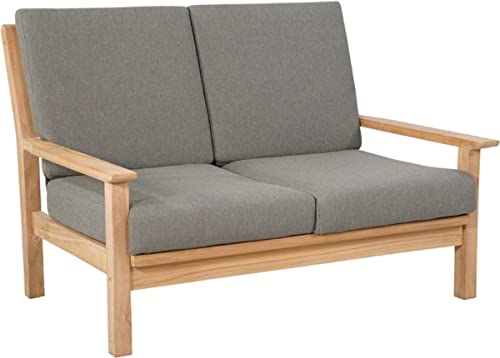 Loungebank Teak 130cm, inkl. Kissen von Lesli Living