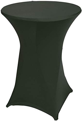 Stehtischhussen Hussen Stehtisch schwarz Stretch Ø85cm von Lesli Living