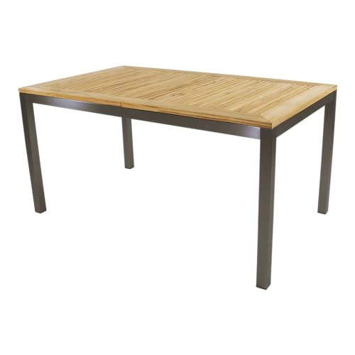 LesliLiving Ausziehtisch Marmaris Edelstahl 152/210x90cm von Lesli Living