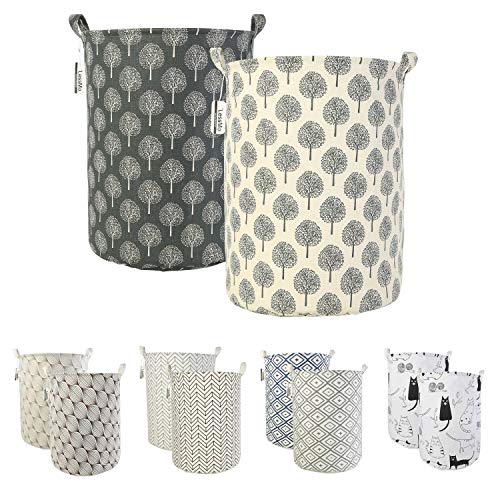 LessMo 2PCS 19.7" Wäschekorb Sortierer – Faltbar - 2er Set Wäschesammler spart Zeit beim Sortieren - Wäschesack - Wäschekörbe - Laundry Baskets - 50 x 40 cm (Stelle, Verdickt 19 "/ Groß) von LessMo