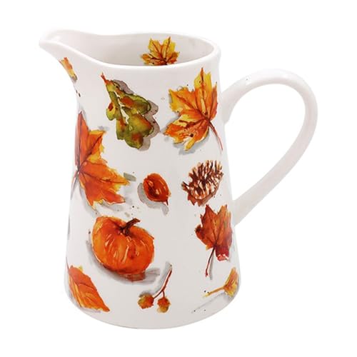 Keramikkrug Wasser 500 ml Saft Getränk Krug Herbst Thema Blatt Natur Keramikkrug Wasser 500 ml Saft Getränk Krug Herbst Thema Blatt Natur von Lesser & Pavey