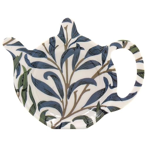 LESSER & PAVEY Melamin Teebeutelablage Abtropfteller Weidenzweig Natur Blatt Blatt-Design von Lesser & Pavey