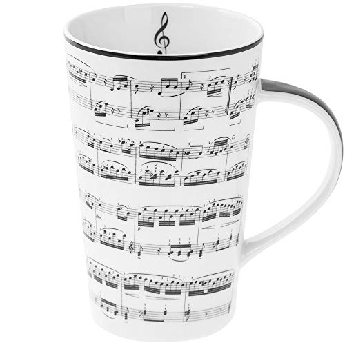 Lesser & Pavey LP93667A Making Music Latte-Tasse, feines Porzellan von Lesser & Pavey