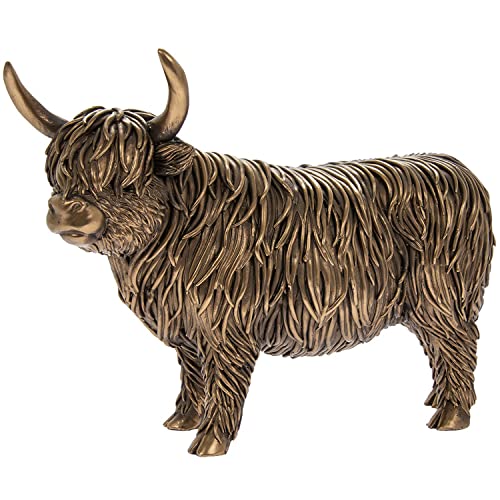 Lesser & Pavey Reflections Bronzed Highland Cow Figurine by Lesser & Pavey Reflections Bronzed Highland Cow Figurine by von Lesser & Pavey