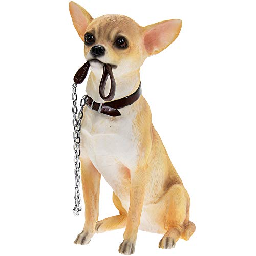 Lesser & Pavey Sitzende Walkies Chihuahua, Gold/Weiß, Höhe 19 cm von LEONARDO HOME