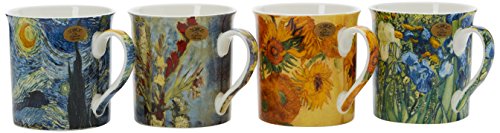 Lesser & Pavey Van Gogh Sortiert Tassen, Mehrfarbig, 4 Stück von Lesser & Pavey