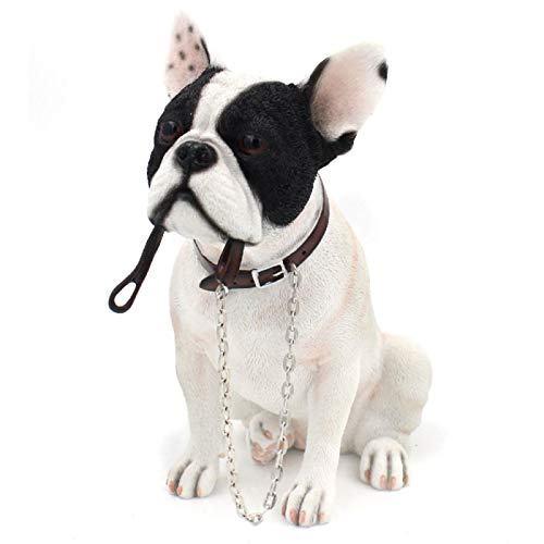 Lesser & Pavey Walkies Dekofigur Französische Bulldogge, sitzend, 18 cm, Weiß/Schwarz von Lesser & Pavey