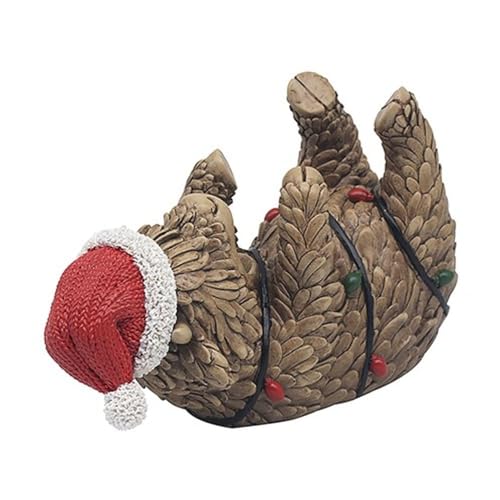 Lesser & Pavey Weinflaschenhalter mit weihnachtlichem Hochlandkuh von Lesser & Pavey
