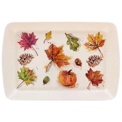 Serviertablett für kleine Lebensmittel Gäste Snack Server Herbst Thema Blatt Natur Design Serviertablett für kleine Lebensmittel Gäste Snack Server Herbst Thema Blatt Natur Design von Lesser & Pavey