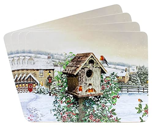 The Leonardo Collection LP52612 Weihnachts-Tischsets, 4 Stück, verpackt von Lesser & Pavey