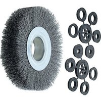 Lessmann Draht-Rundbürste Stahldraht 0,30 / 0,35 mm, Bürsten-⌀xBesatzbreite: 150X30 mm von Lessmann