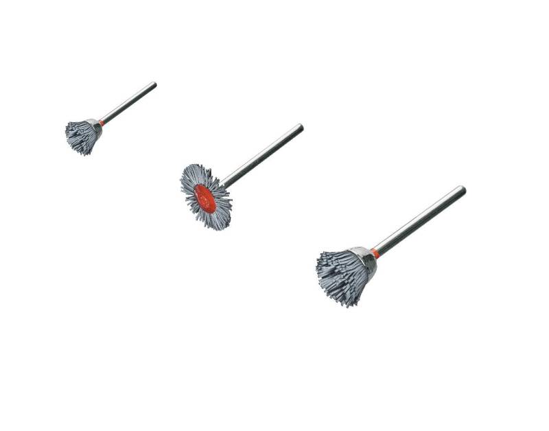 Lessmann Drahtbürste Lessmann Miniaturbürsten Set (3 mm Schleifborsten, je einer von Lessmann