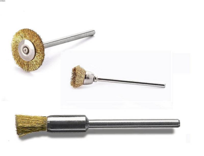 Lessmann Reinigungsbürsten-Set Lessmann Miniaturbürstenset Rundbürste Flächenbürste Pinselbürste von Lessmann