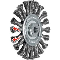 Lessmann Rundbürste Wechselzopfung, Stahldraht 0,50 mm, Bürsten-⌀xBohrungs-⌀ / Gewinde: 125XM14 mm von Lessmann