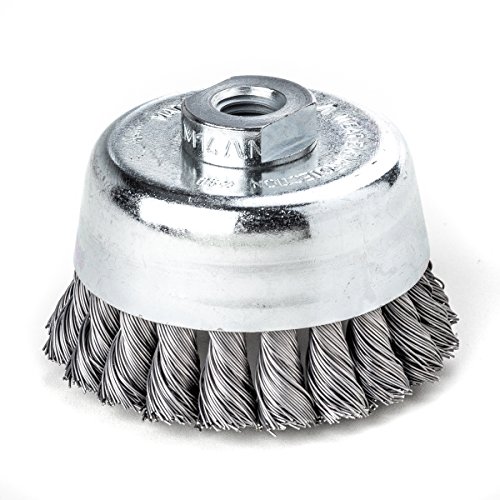 Lessmann T677207 Zopf-Topfbürste 65 mm 18 Z STH glatt 0,50 mm Gew. M 14, 482217 von Lessmann