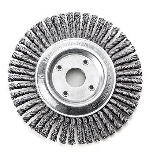 Lessmann Zopf-Rundbürste Drm 115 x 6 mm 32 Z STH glatt 0,50 mm Bohrung 22,2 mm, 472201EZ von Lessmann