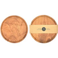 Teak 25cm Schneidebrett, Holz Servierplatte Tranchierbrett Küchenbrett von LestarieHandicraft