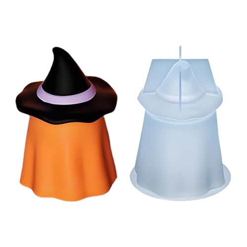 Lesunbak Halloween-Kerzenformen | Geisterharzformen aus Silikon, Urlaubsdekoration, wiederverwendbares Bastelzubehör für Harzguss, Seife, , Halloween-Dekorationen, Urlaub, Party, Heimdekoration von Lesunbak