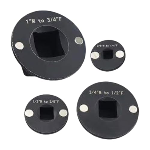 Lesunbak Low Profile Socket Adapter, Socket Adapter, 4 Piece Tools Drive Ratchet Extension Accessory for Home Tight Spaces Wrench Drill Nut von Lesunbak