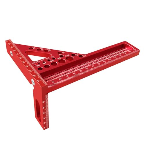 Lesunbak Quadratischer Winkelmesser für Holzbearbeitung, Multi-Winkel, Messlineal, Dreieckslineal, Layout, hochpräzises Messwerkzeug, Gehrungswinkelmesser für Ingenieure Lesunbak Quadratischer Winkelmesser für Holzbearbeitung, Multi-Winkel, Messlineal, Dreieckslineal, Layout, hochpräzises Messwerkzeug, Gehrungswinkelmesser für Ingenieure von Lesunbak