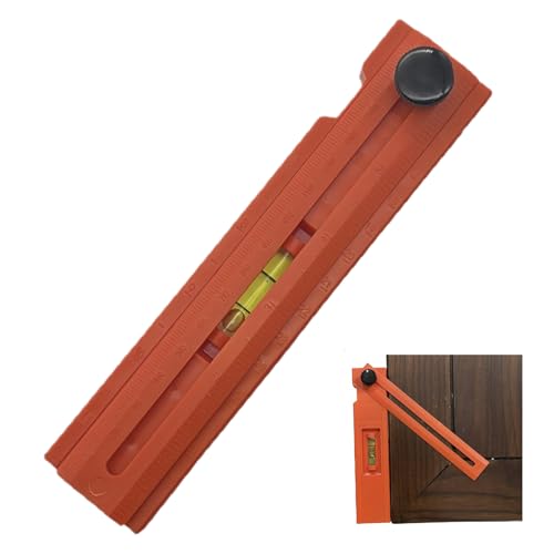 Lesunbak T-Schrägwinkelmesser, metrisches und imperiales Metallbearbeitungs-Messlineal, ergonomisch, horizontal, T-Schräglehre für Tischlerei, Handwerk, Haus, Bau, Hardware, Industrie von Lesunbak