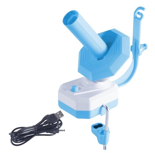 LetCart elektrische Garnwickler, Garnkugelspuler Garnwickler Zum Häkeln Garnspinner Yarn Wool Windering Machine (Blue) für Haushalt und industrielle Nähmaschinen. von LetCart